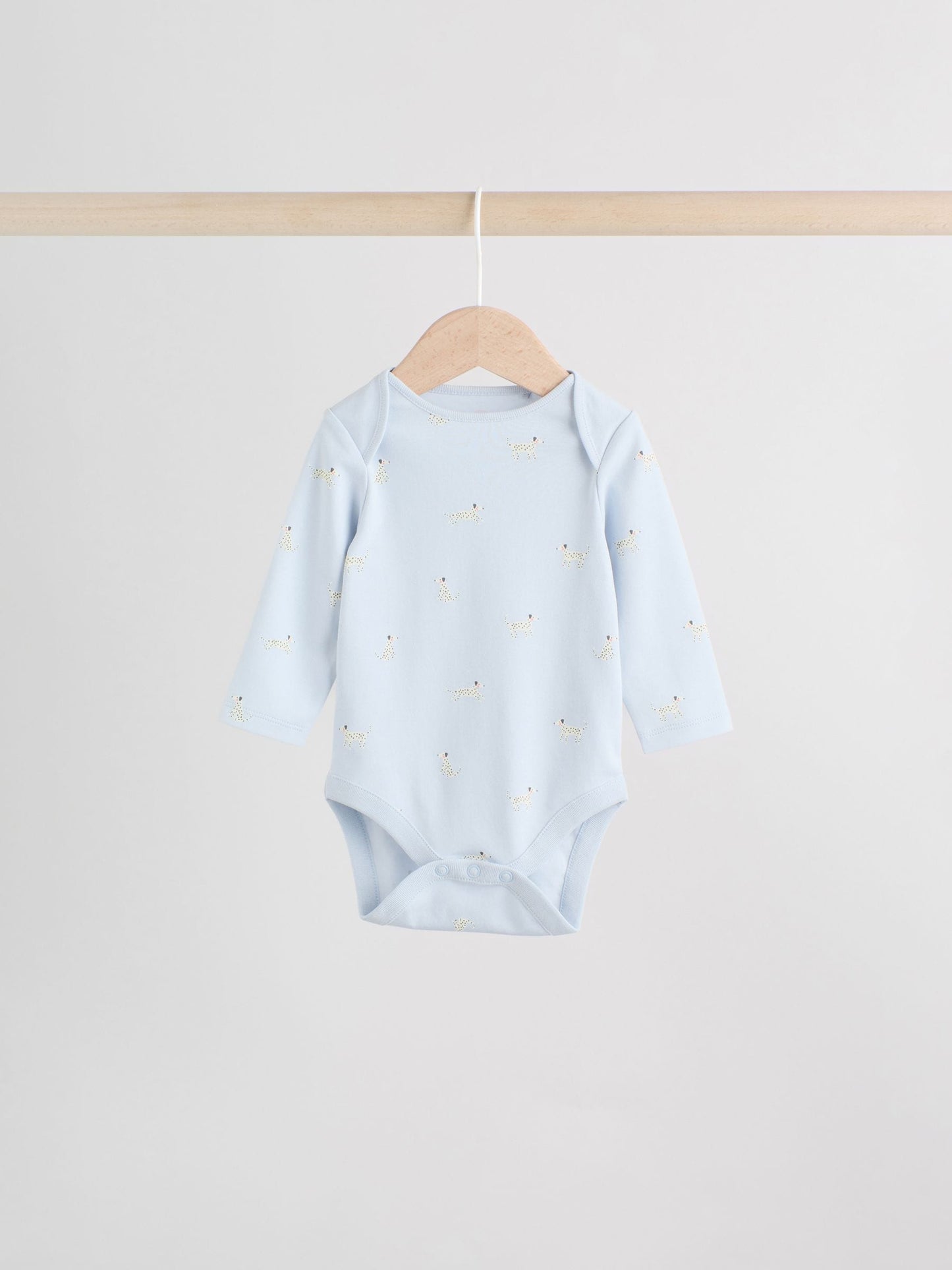 Multi Pastel Character 5 Pack Long Sleeve Baby Bodysuits image 8