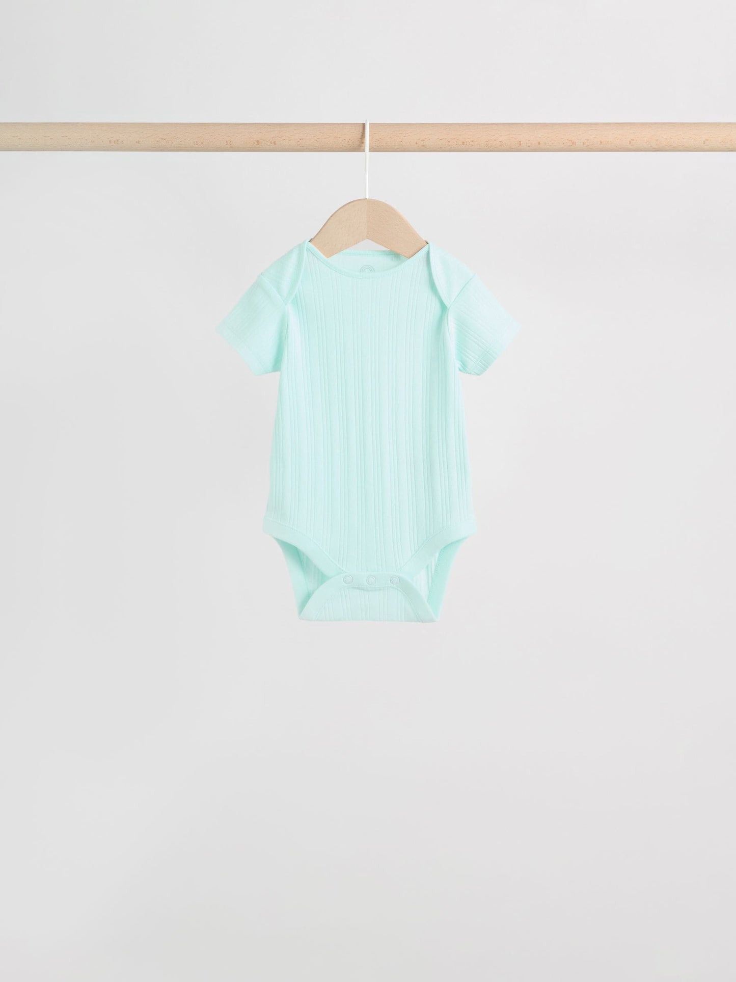 Multi Pastel 5 Pack Short Sleeve Baby Bodysuits image 9