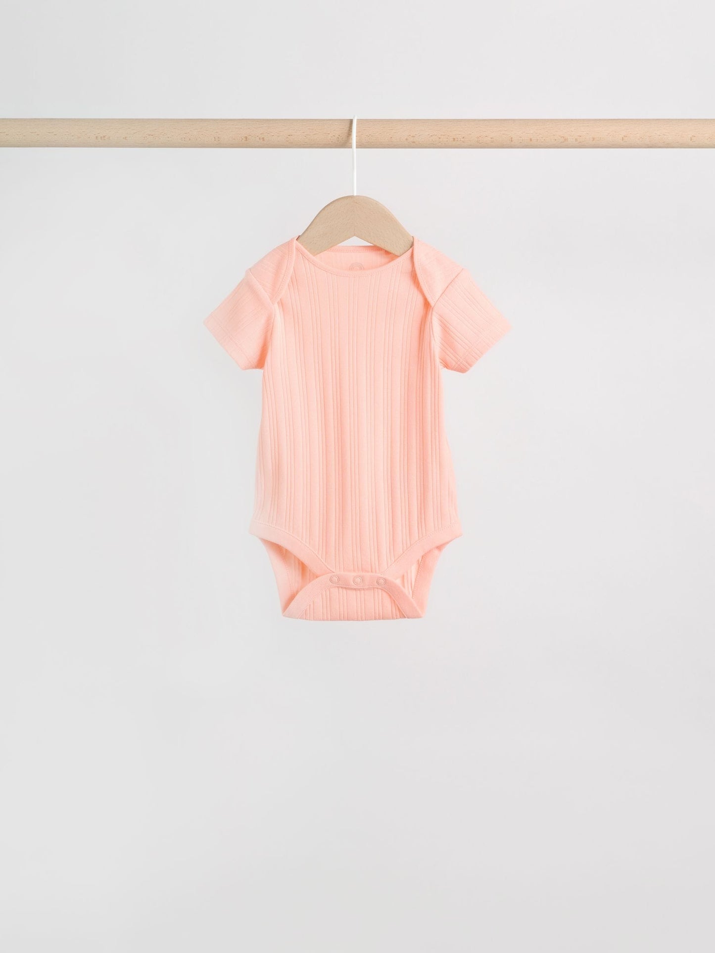 Multi Pastel 5 Pack Short Sleeve Baby Bodysuits image 6