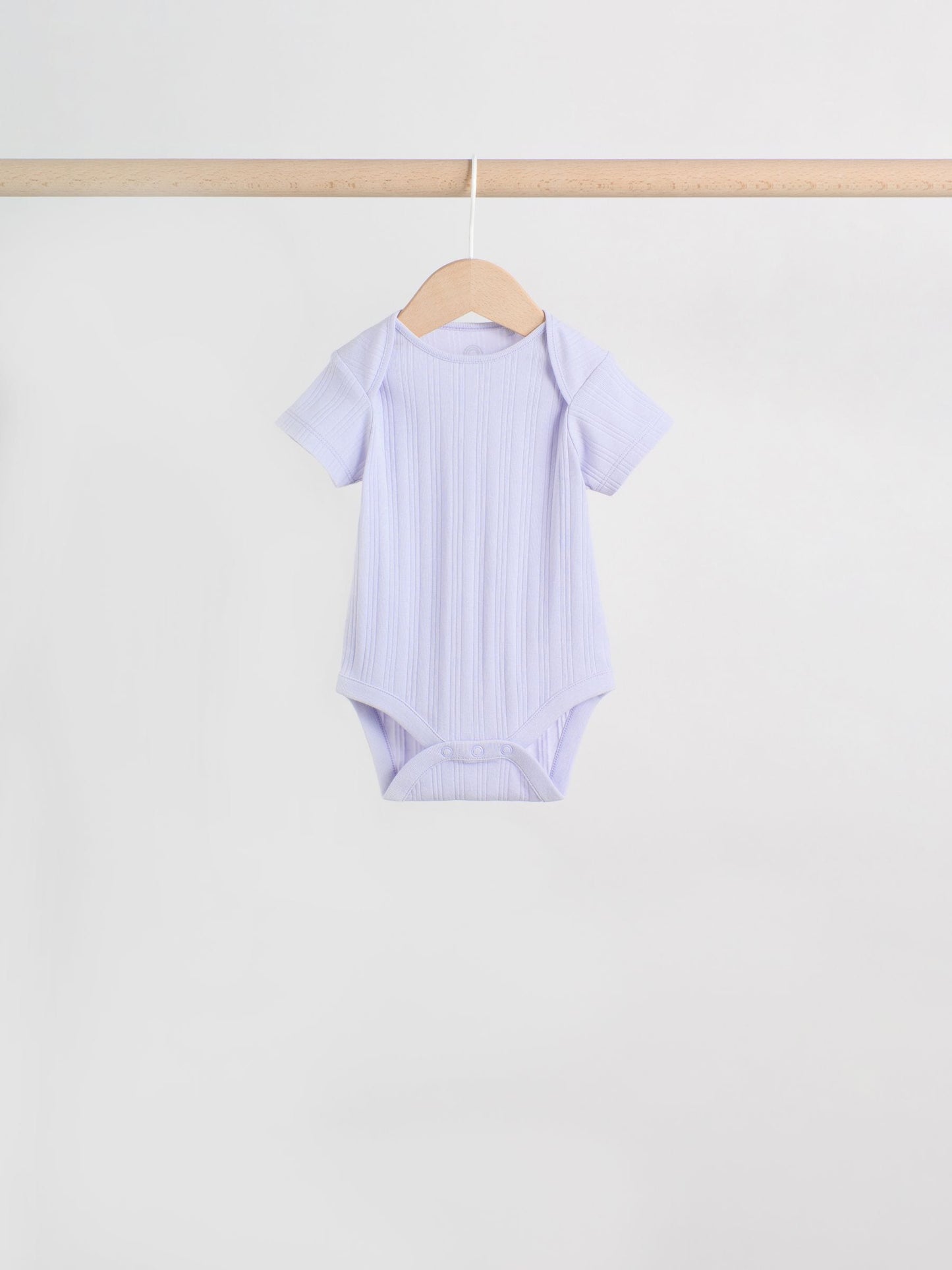 Multi Pastel 5 Pack Short Sleeve Baby Bodysuits image 7