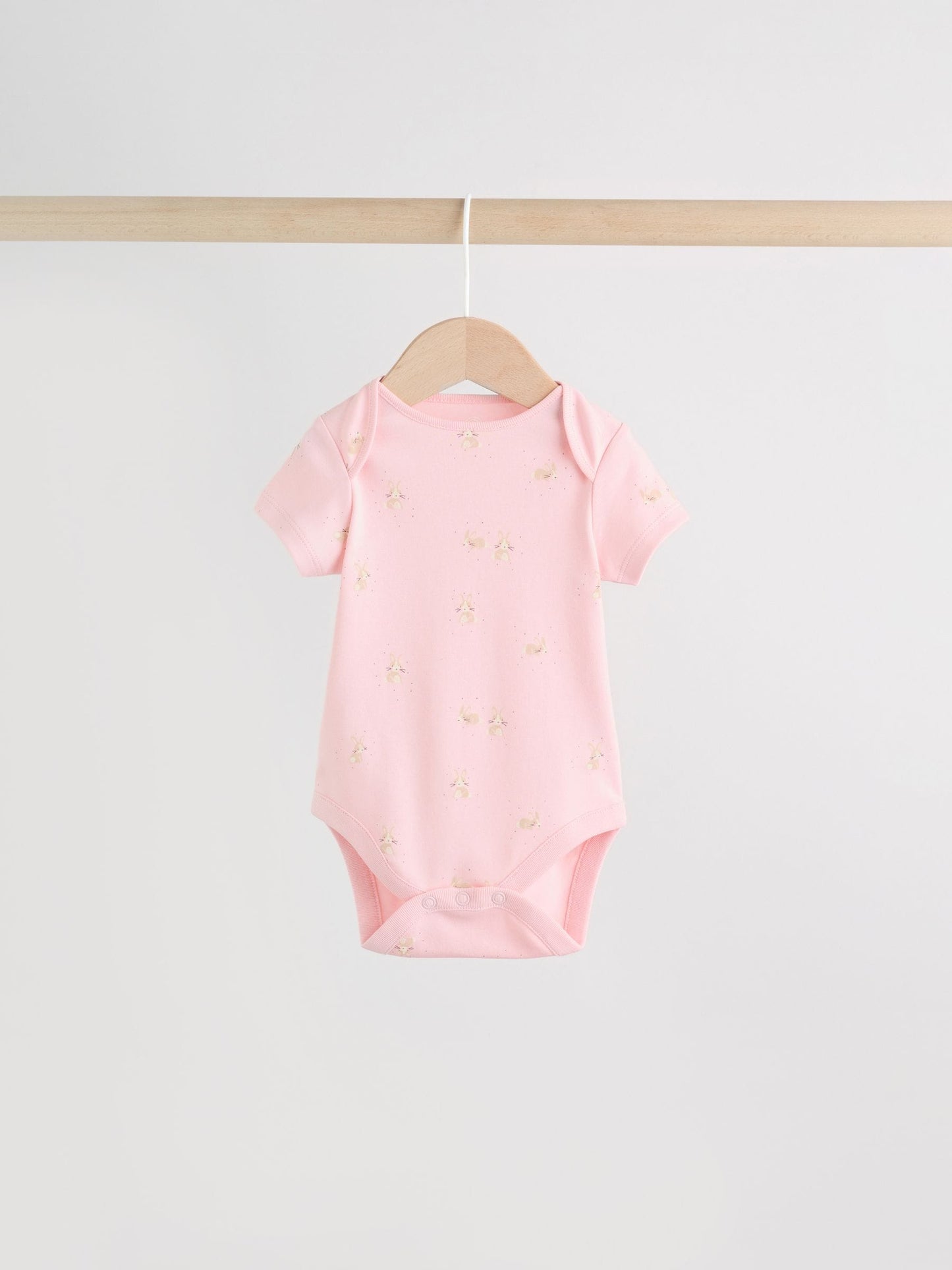 Multi Pastel Character 7 Pack Short Sleeve Baby Bodysuits image 5