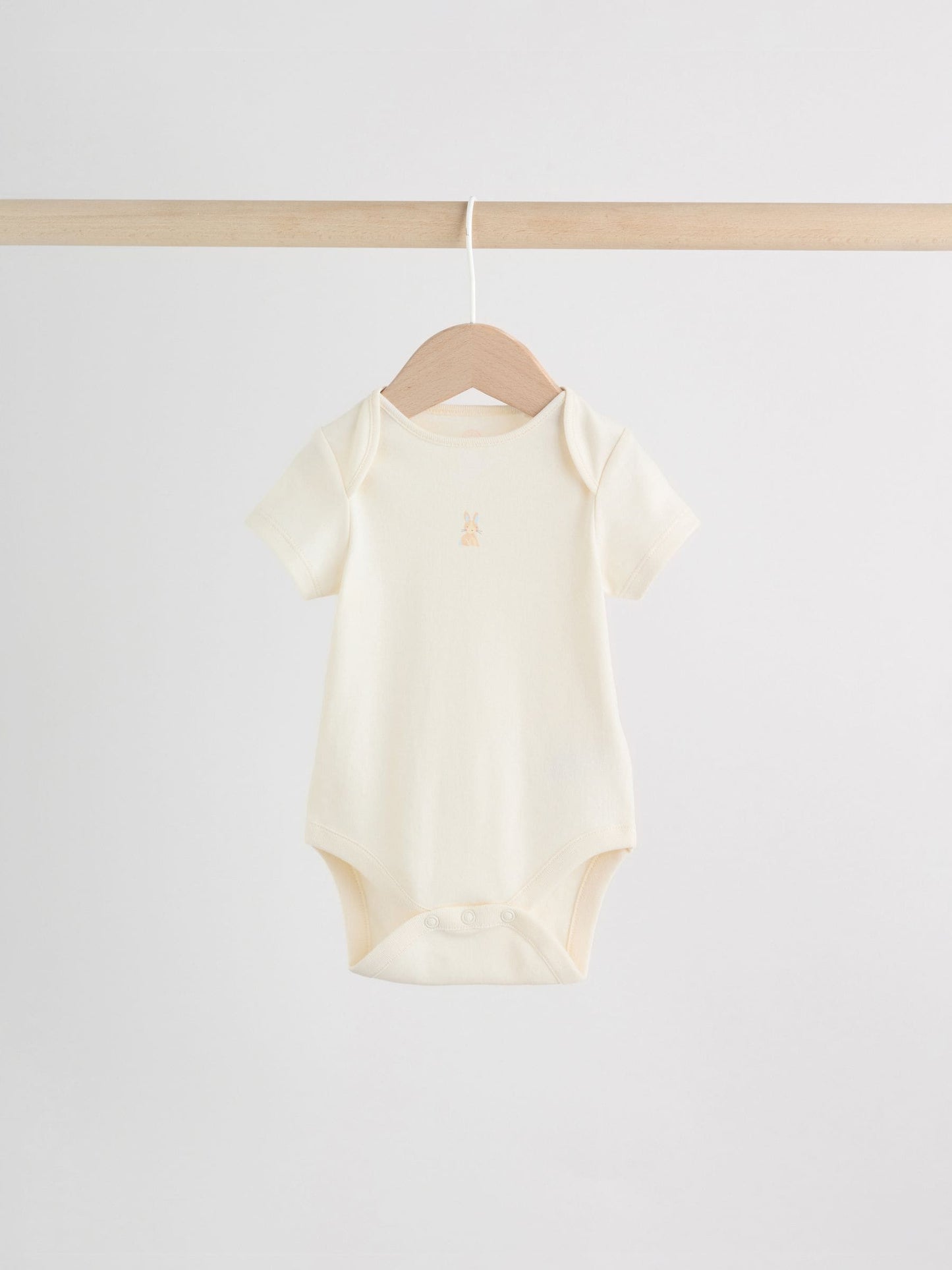 Multi Pastel Character 7 Pack Short Sleeve Baby Bodysuits image 6