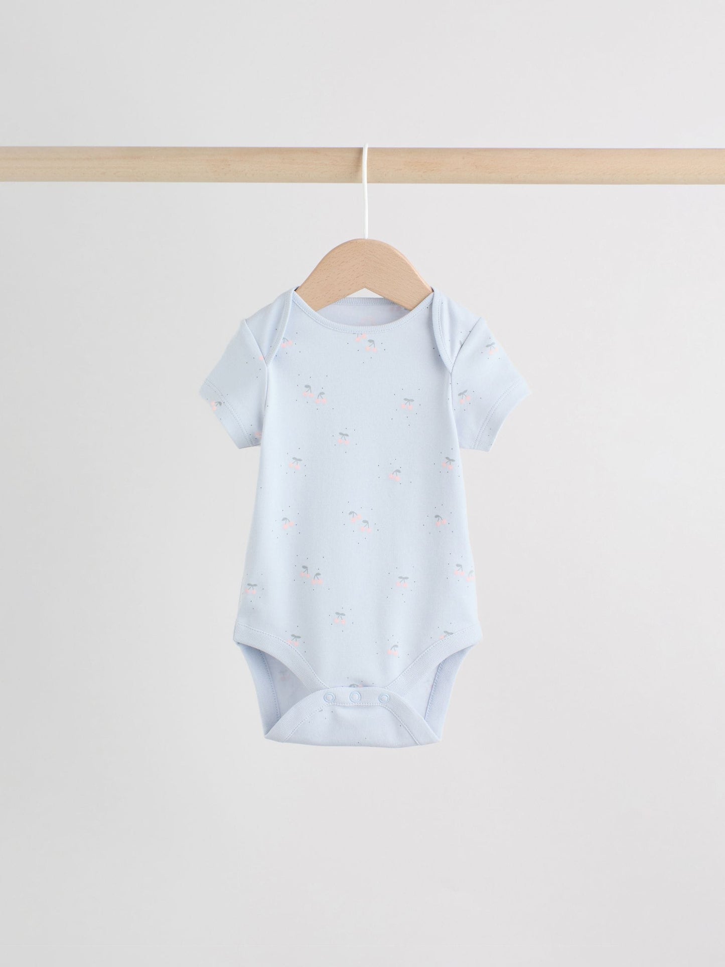 Multi Pastel Character 7 Pack Short Sleeve Baby Bodysuits image 7