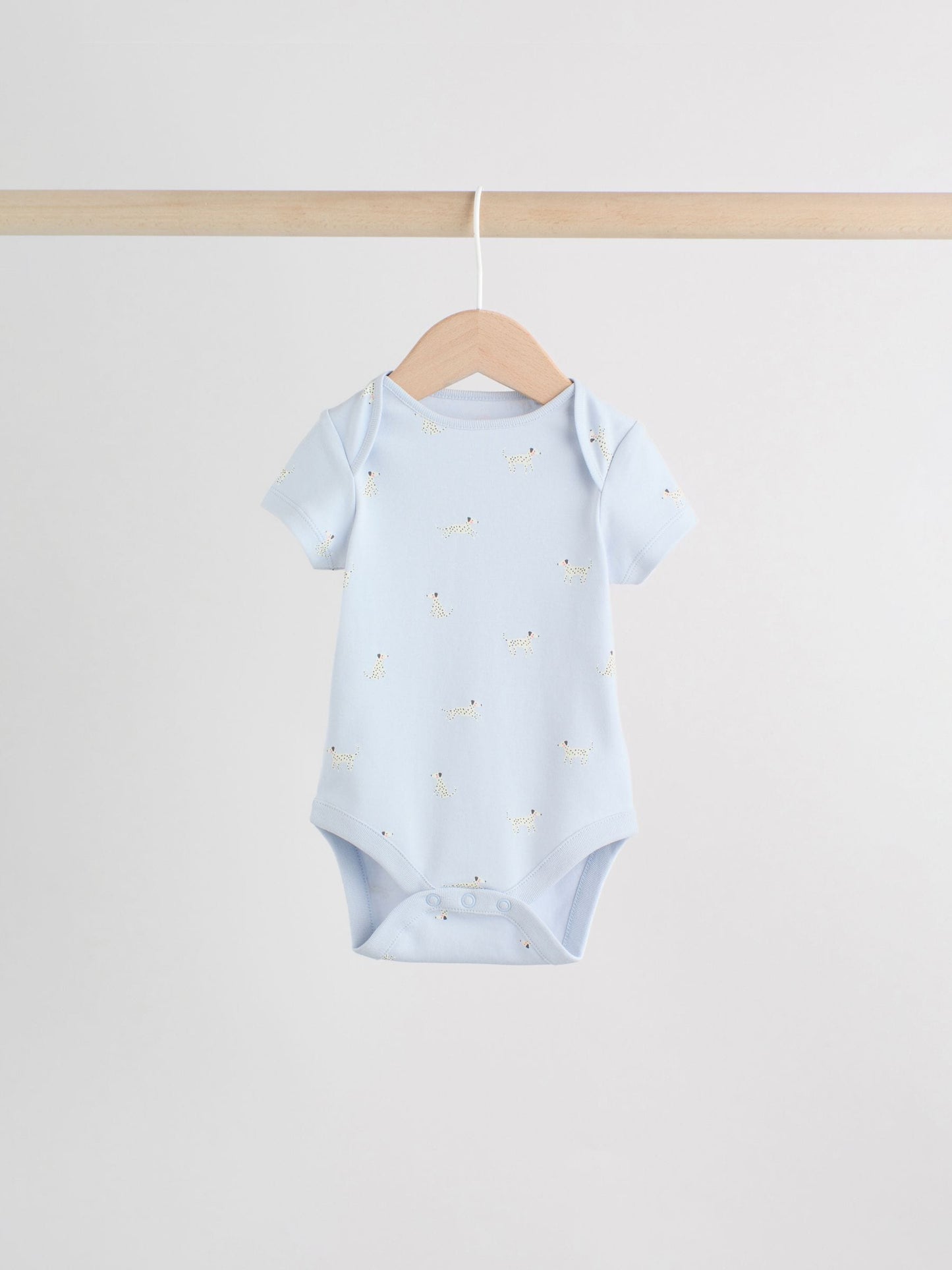 Multi Pastel Character 7 Pack Short Sleeve Baby Bodysuits image 9