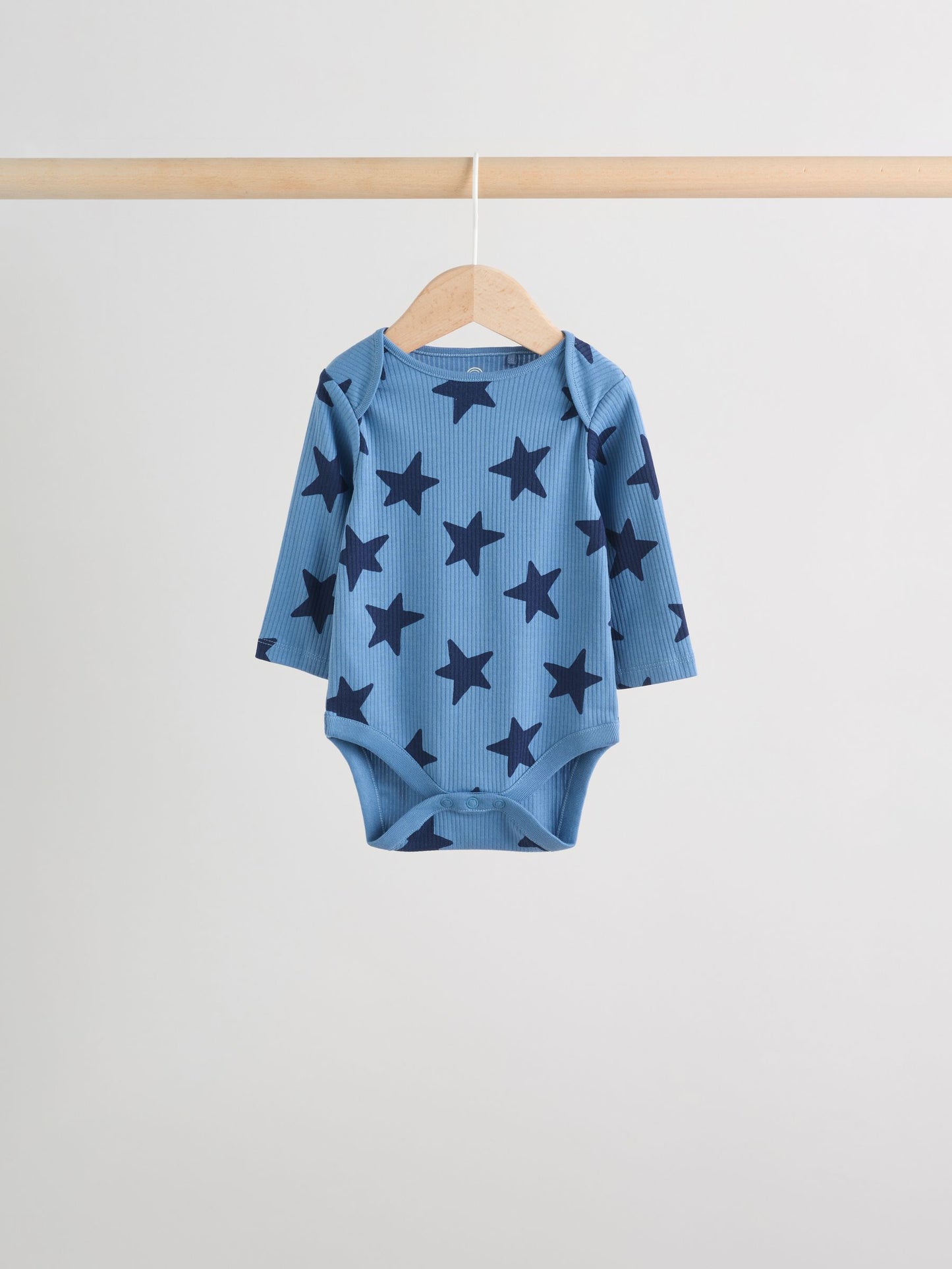 Navy Star Long Sleeve Bodysuits 5 Pack image 8
