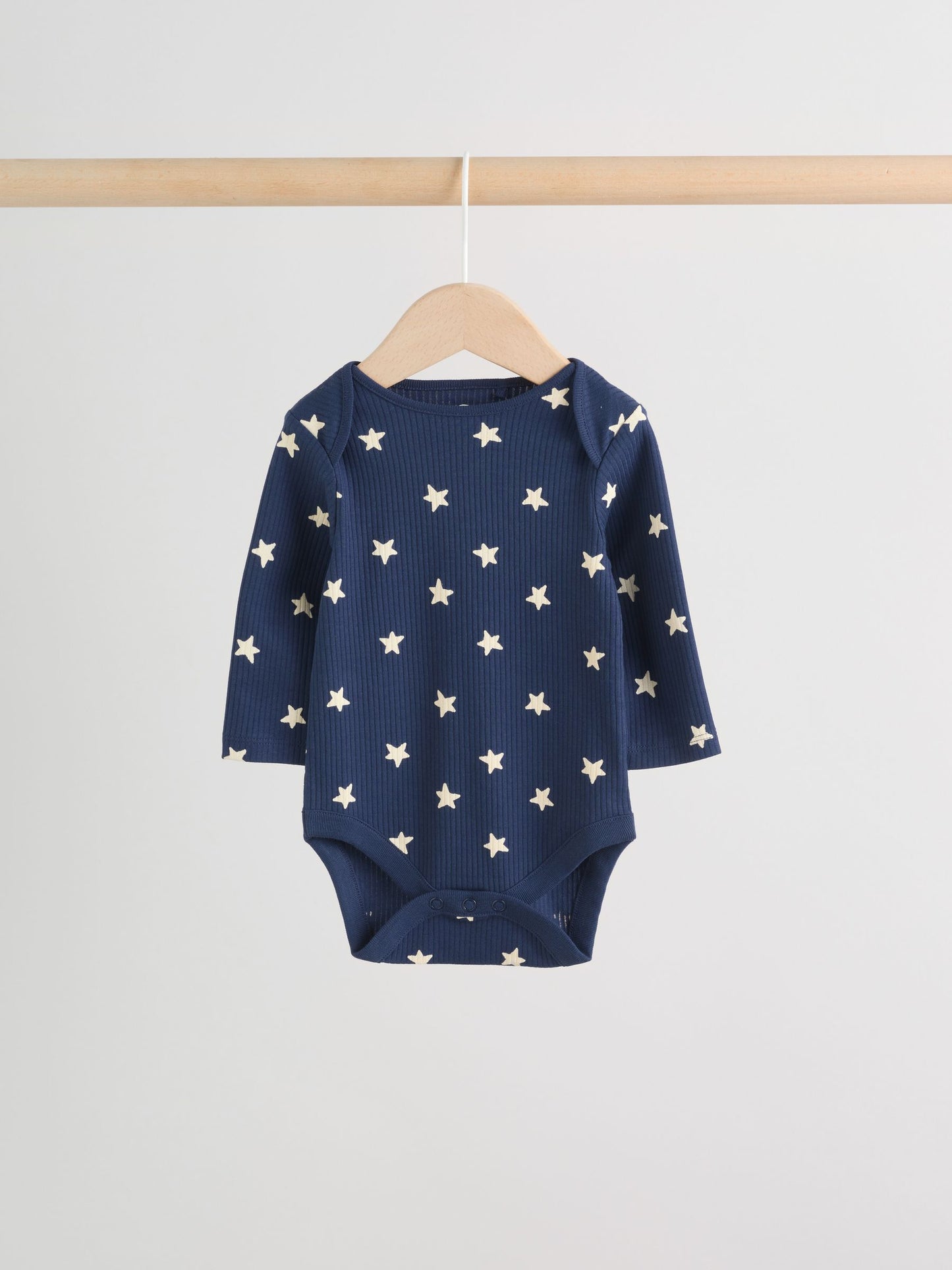 Navy Star Long Sleeve Bodysuits 5 Pack image 6
