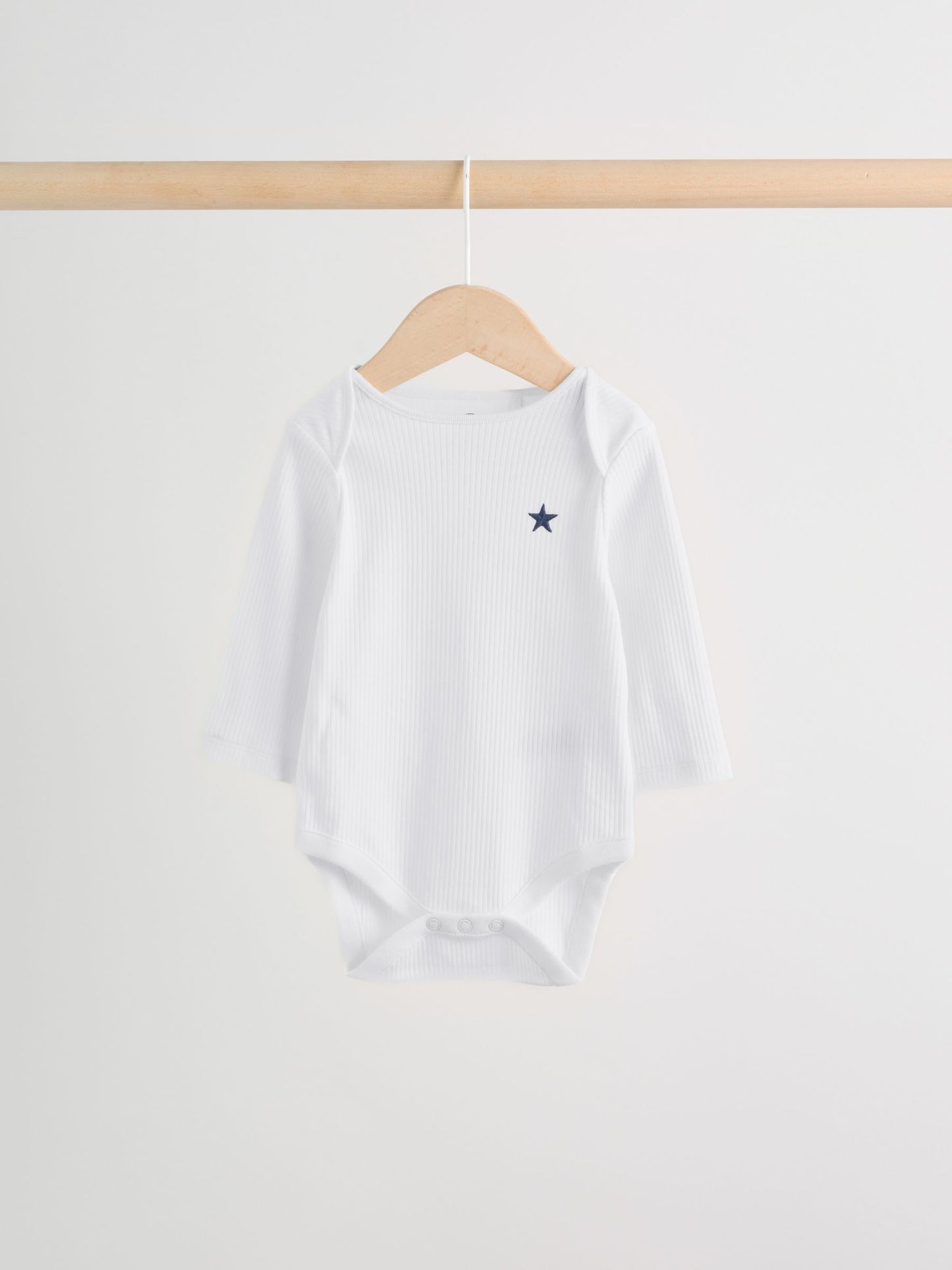 Navy Star Long Sleeve Bodysuits 5 Pack image 7