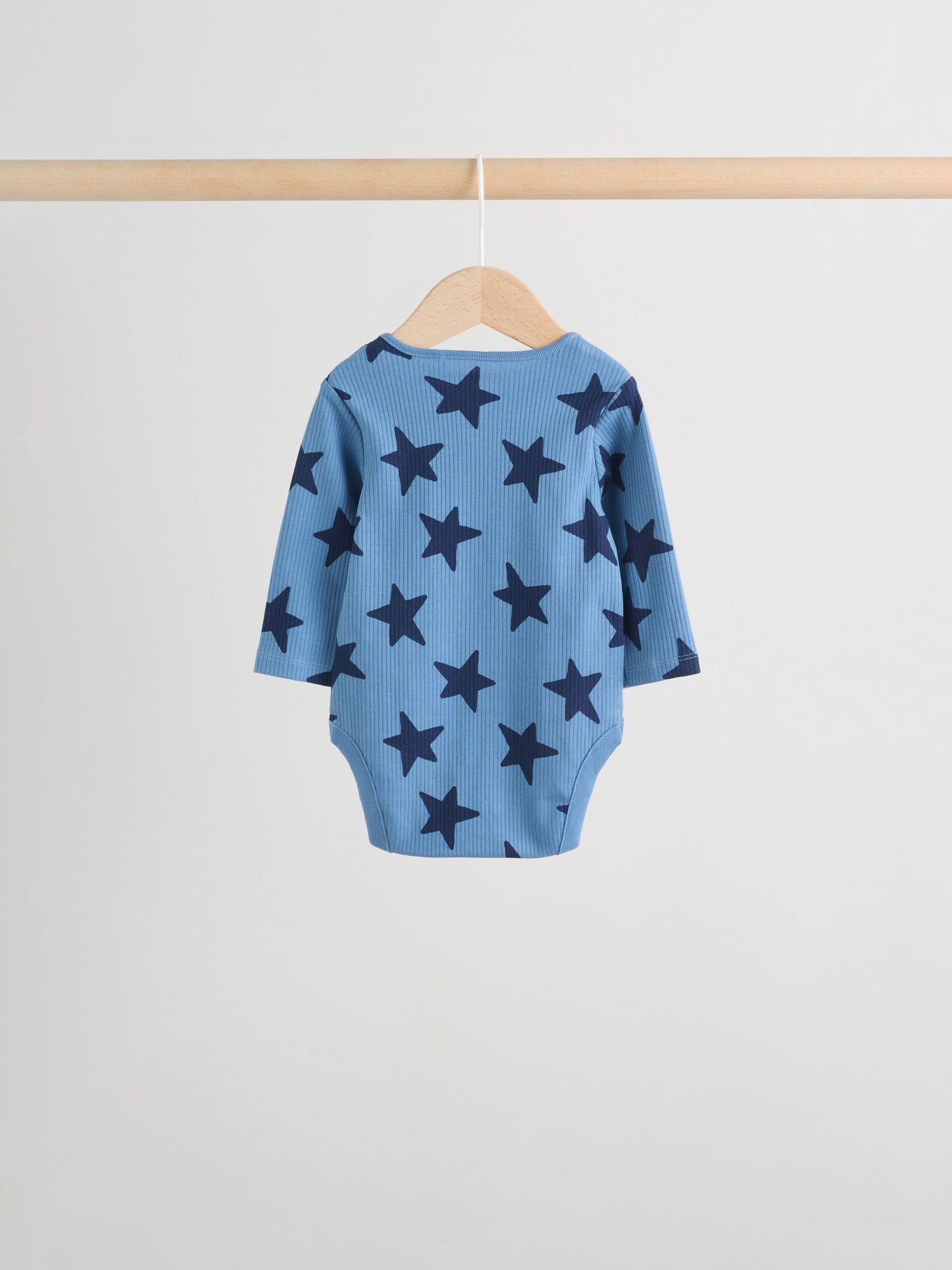 Navy Star Long Sleeve Bodysuits 5 Pack image 8
