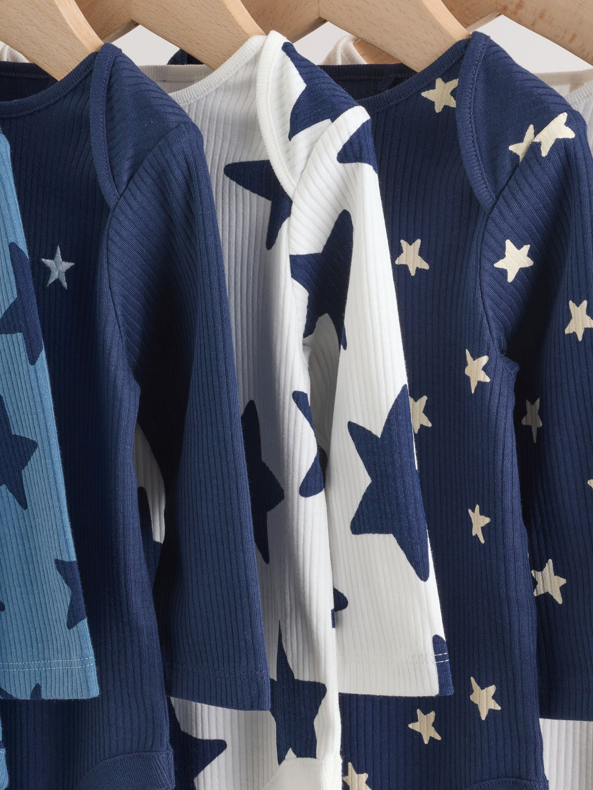 Dsiney Kidz - Navy Star Long Sleeve Bodysuits 5 Pack image 9
