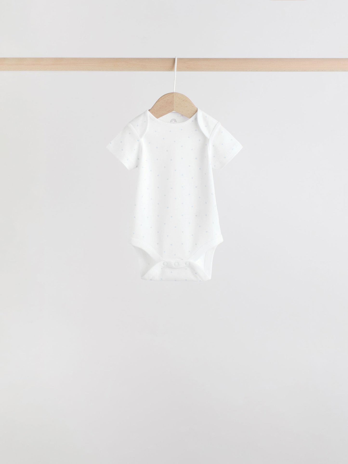Blue 7 Pack Short Sleeve Baby Bear Bodysuit image 7