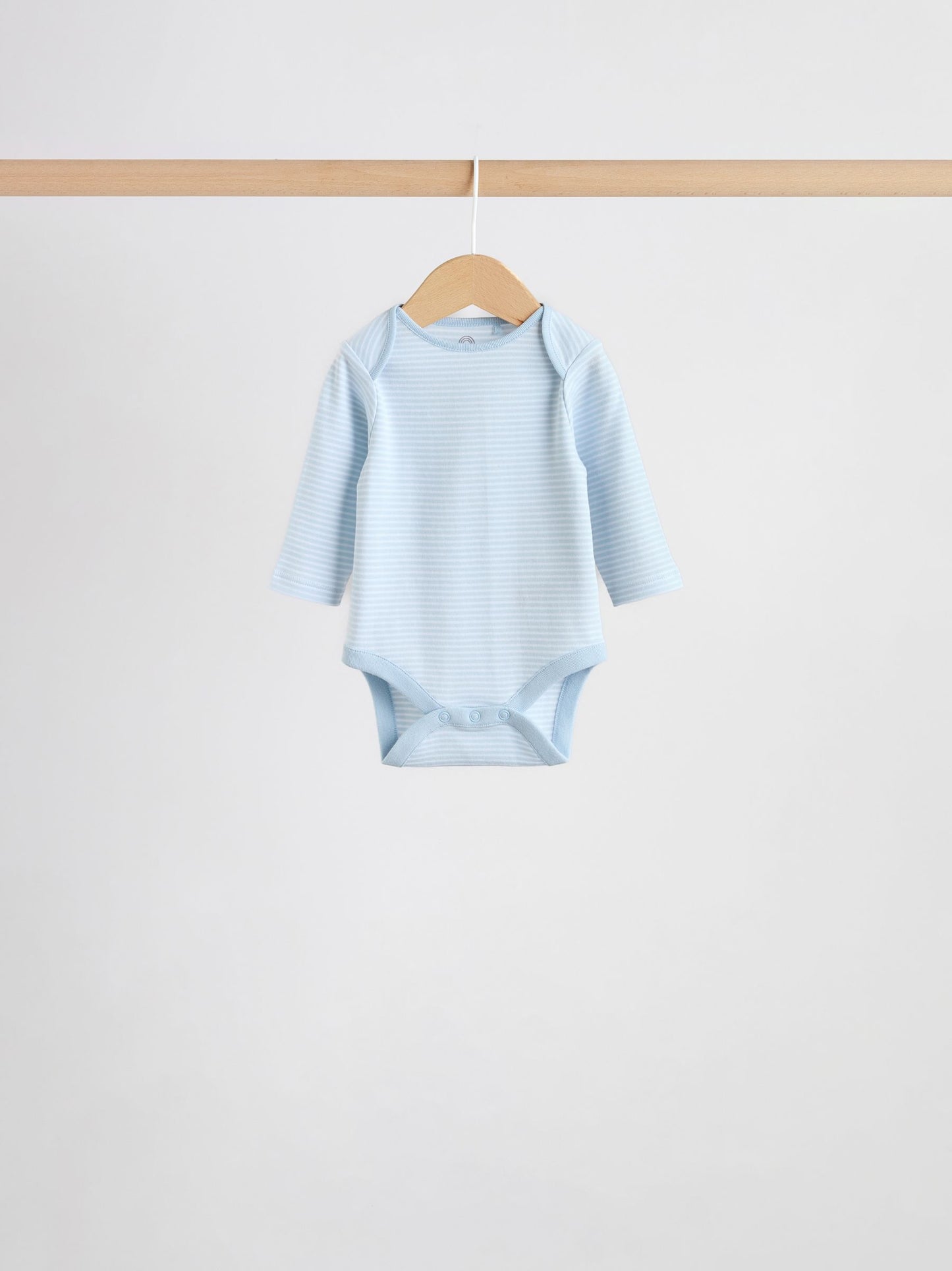 Blue 5 Pack Long Sleeved Baby Bear Bodysuit image 3