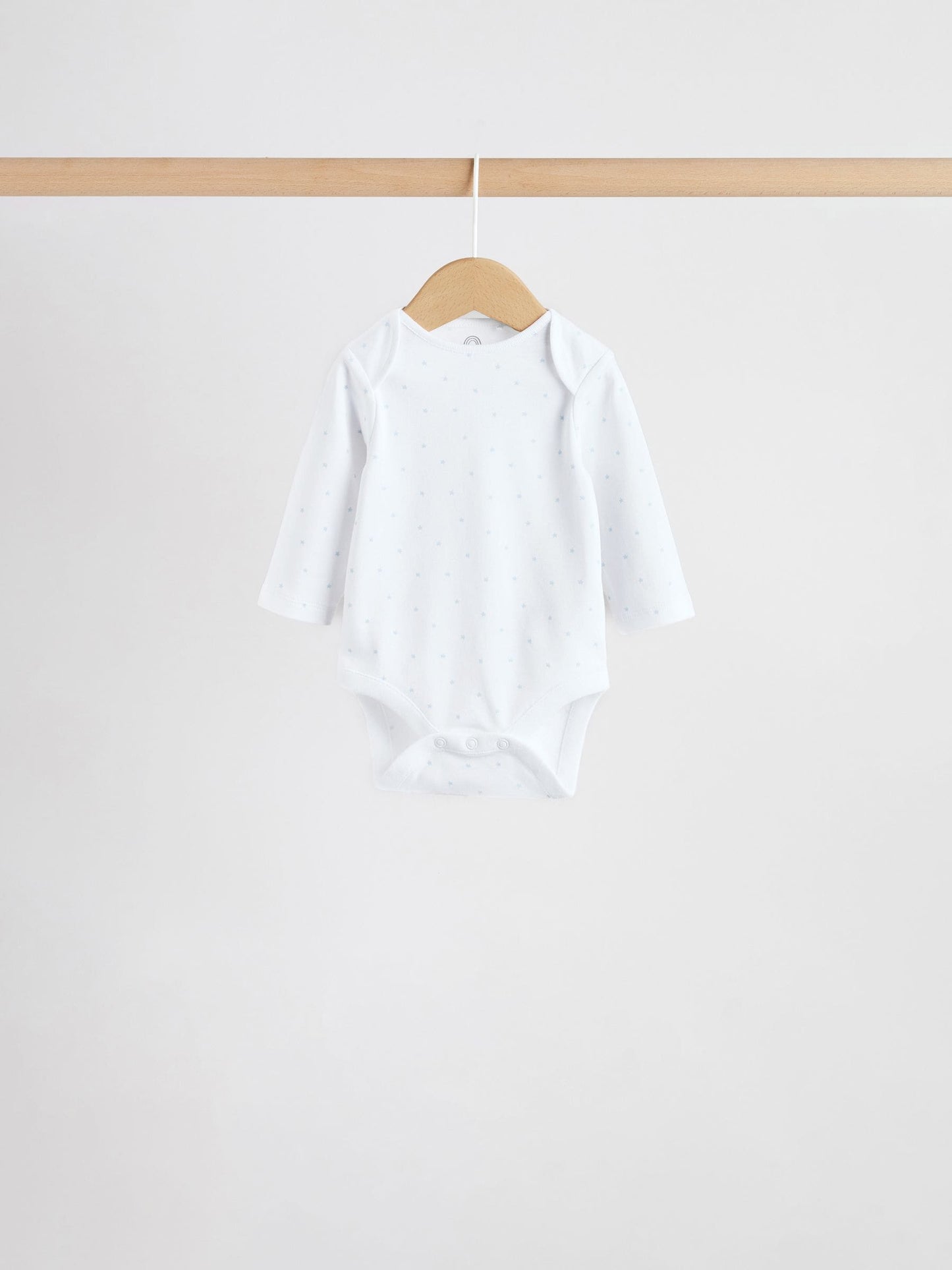 Blue 5 Pack Long Sleeved Baby Bear Bodysuit image 8