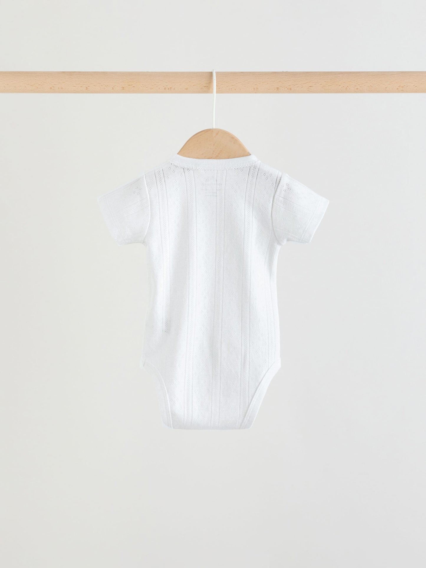 White Short Sleeve Baby Bodysuits 3 Pack image 5