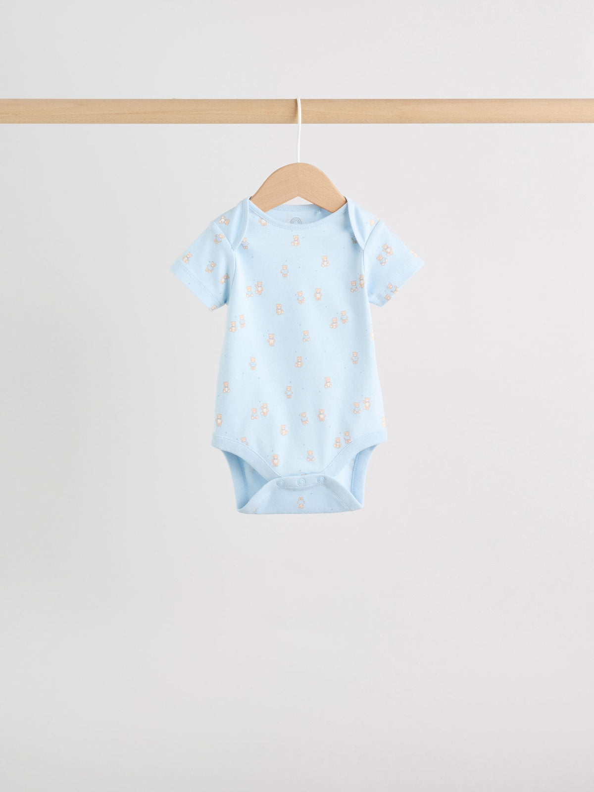 Dsiney Kidz - Blue 5 Pack Short Sleeve Baby Bear Bodysuit image 3