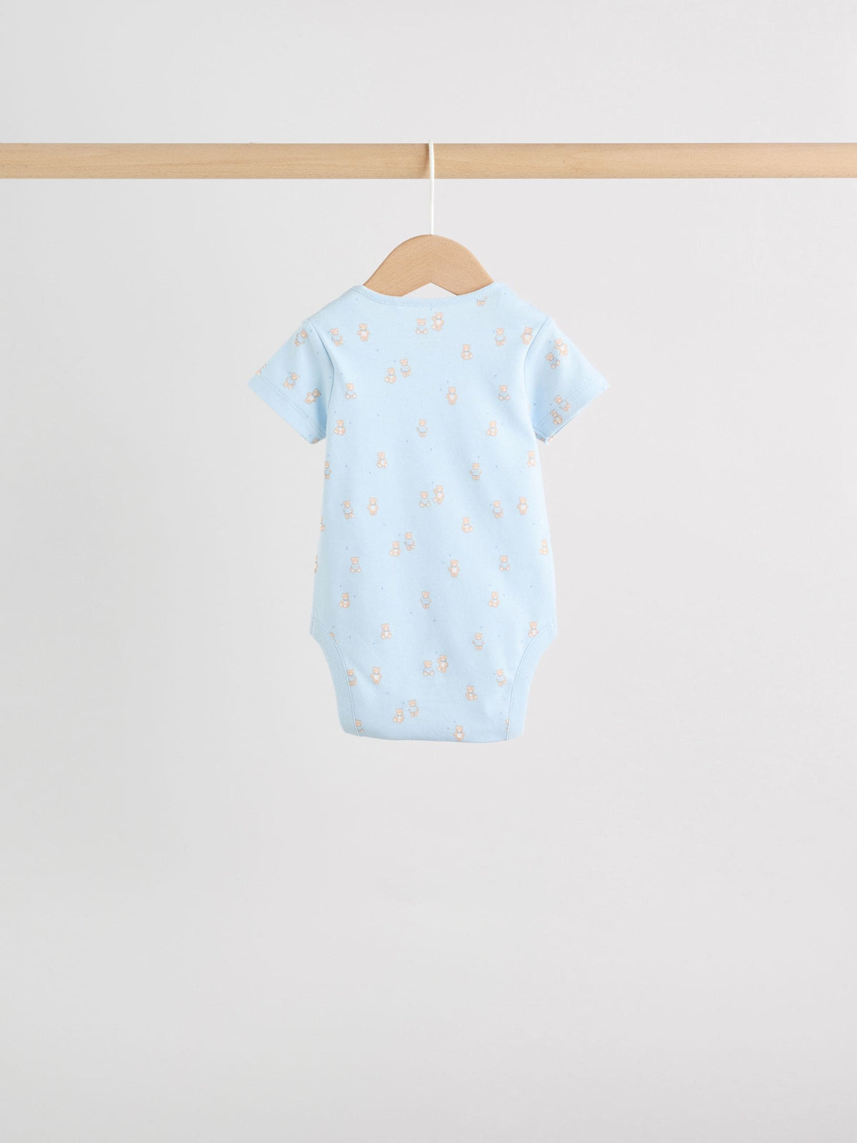 Dsiney Kidz - Blue 5 Pack Short Sleeve Baby Bear Bodysuit image 4