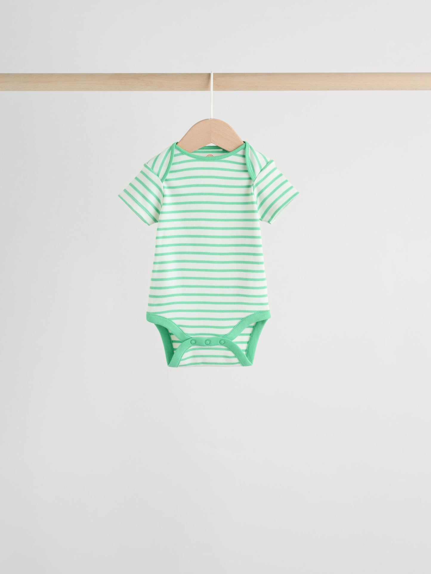 Bright Stripe Short Sleeve Baby Bodysuits 5 Pack image 6