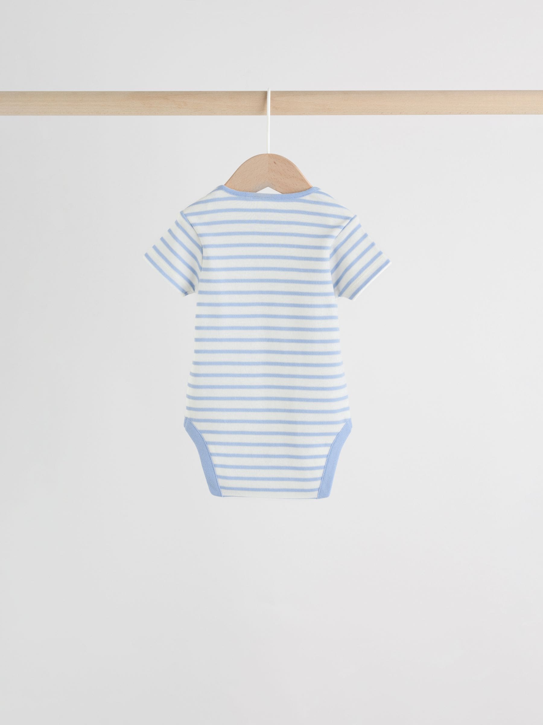 Bright Stripe Short Sleeve Baby Bodysuits 5 Pack image 7