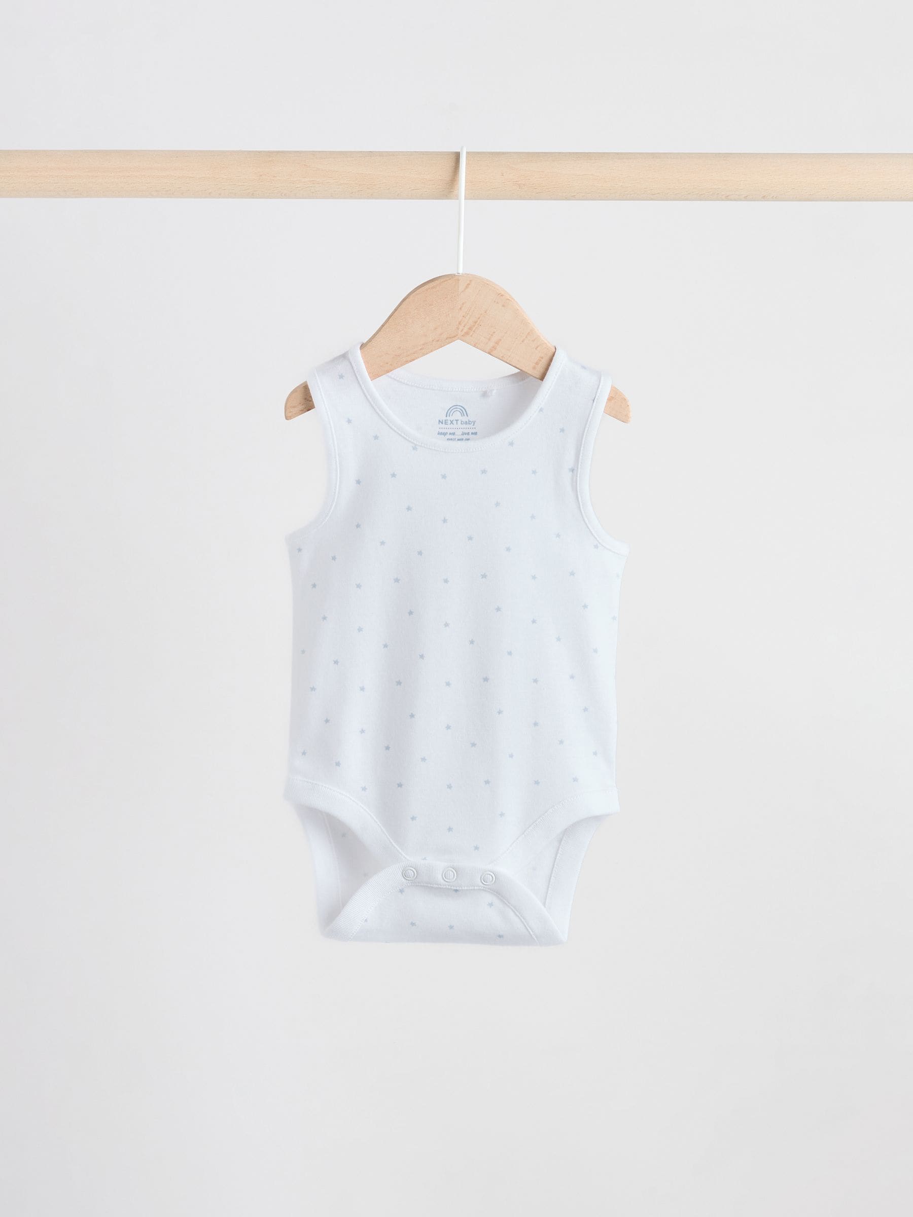 Blue 5 Pack Baby Bear Vest Bodysuits image 10