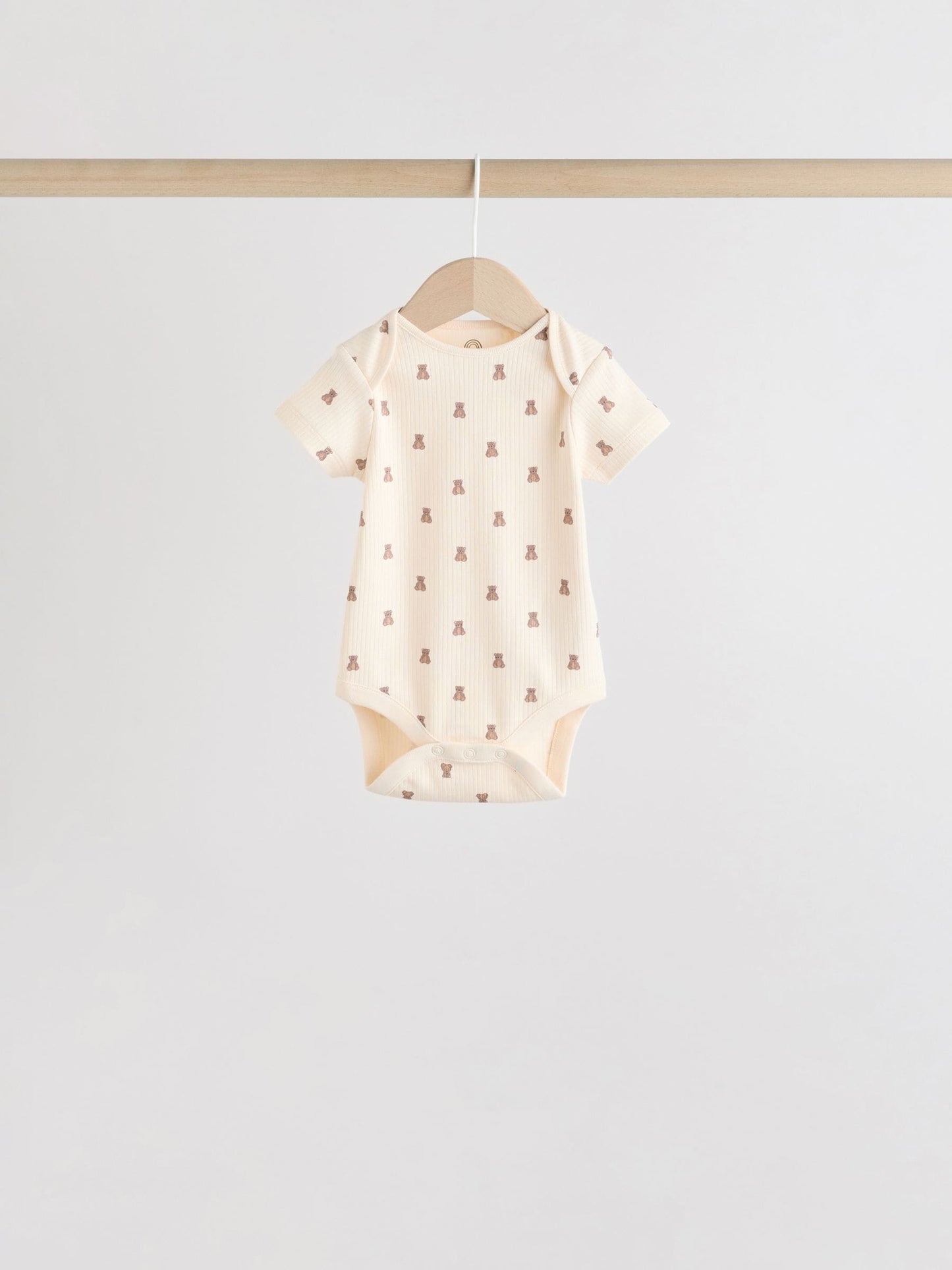 Brown Bear Short Sleeve Baby Bodysuits 5 Pack image 3