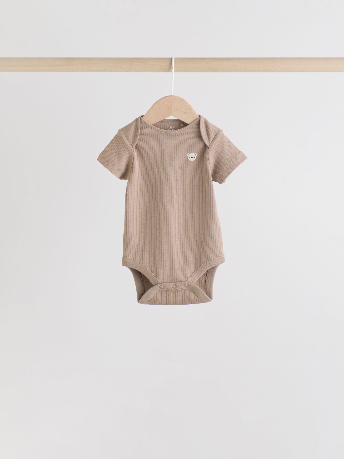 Brown Bear Short Sleeve Baby Bodysuits 5 Pack image 6