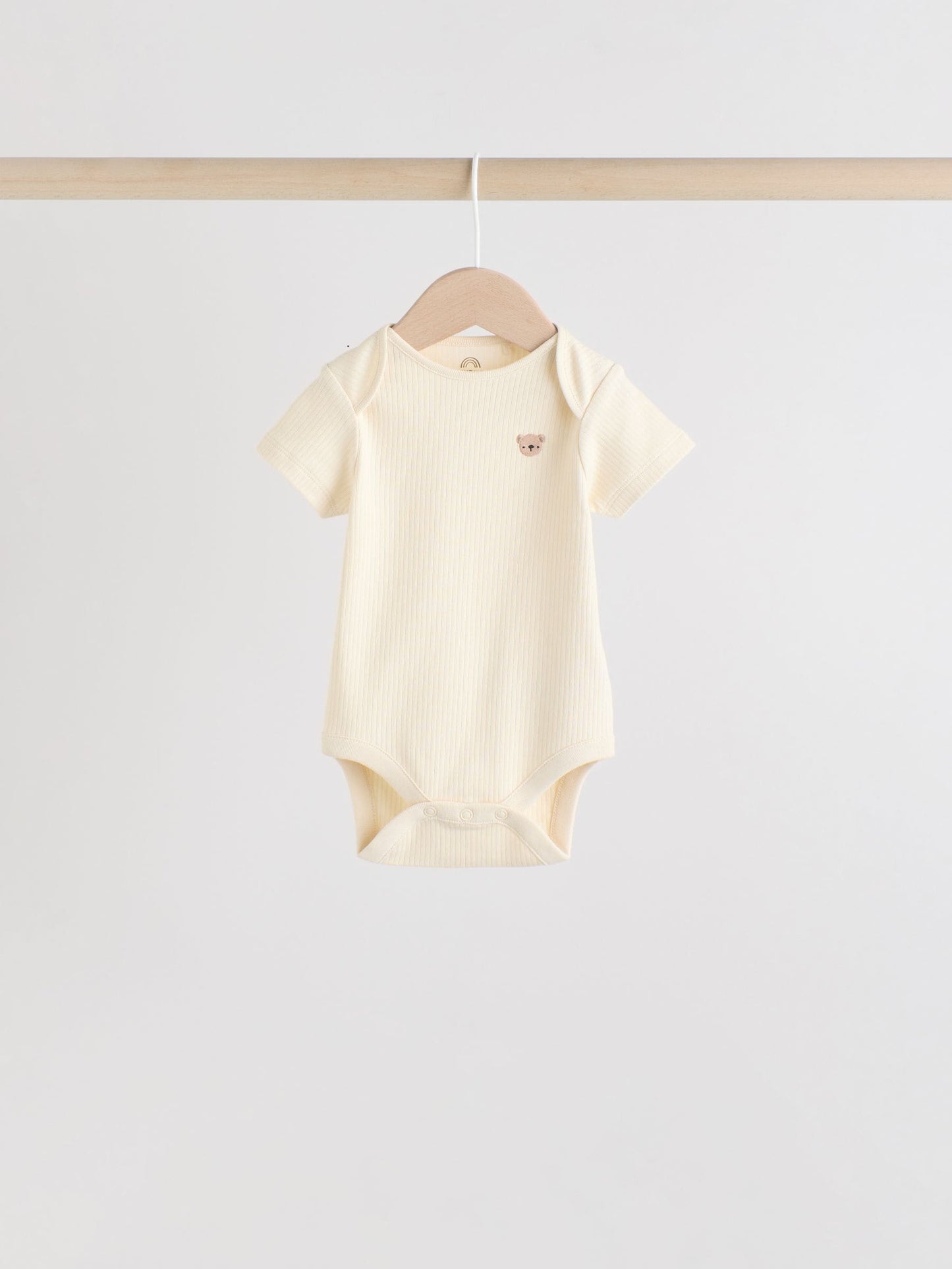 Brown Bear Short Sleeve Baby Bodysuits 5 Pack image 7