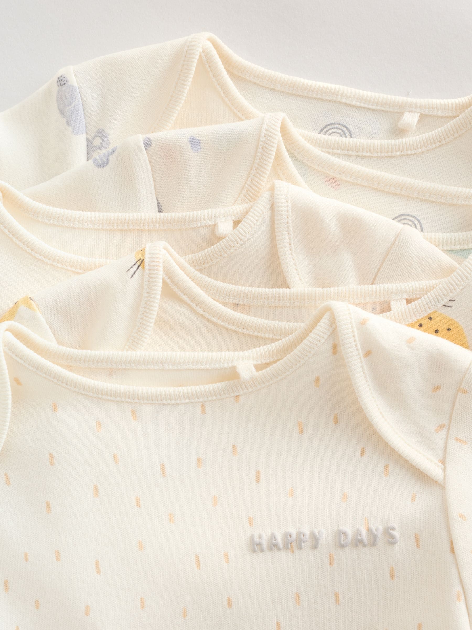Bright Short Sleeve Baby Bodysuits 5 Pack image 6