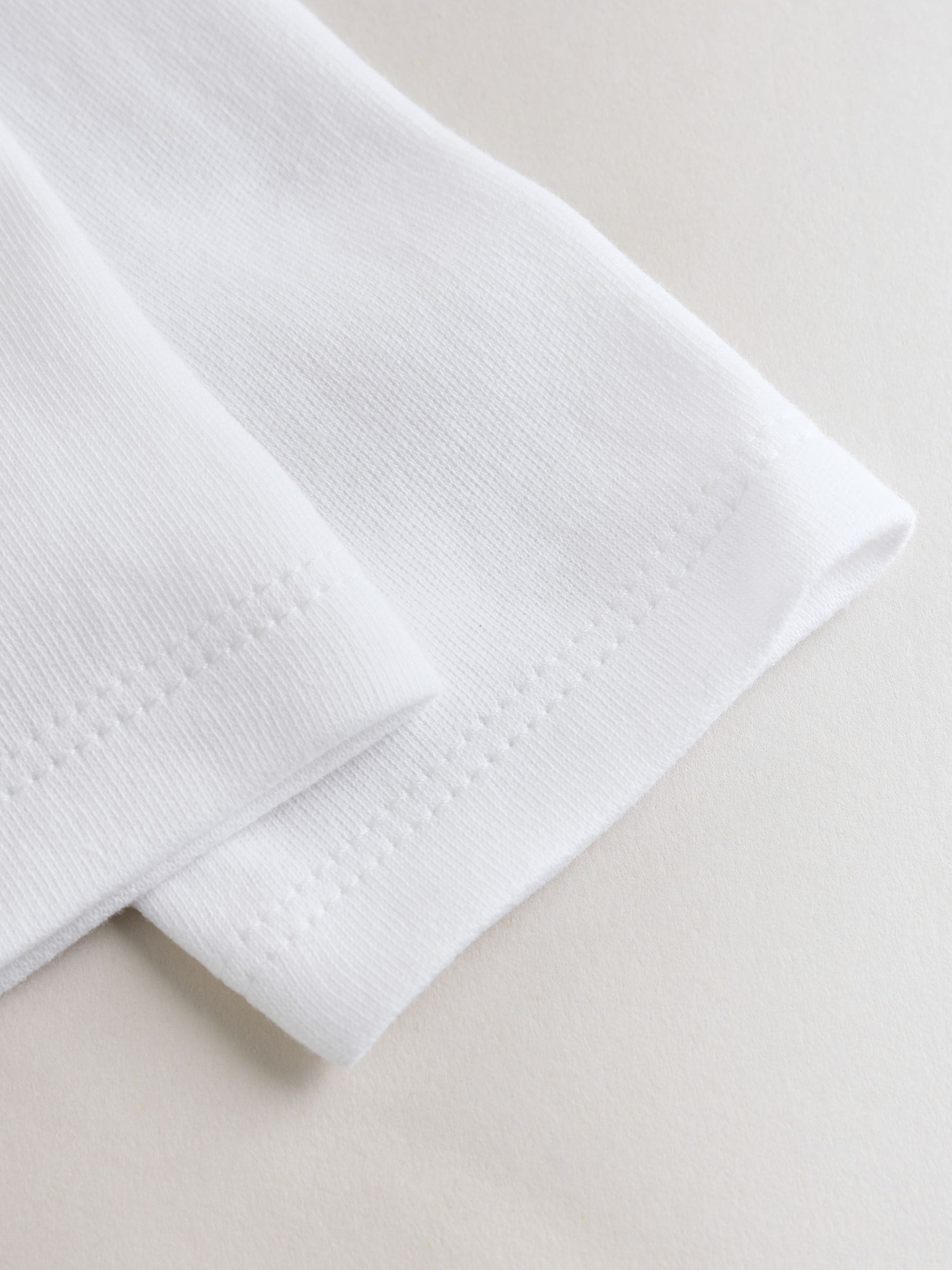 White Long Sleeve Baby Bodysuits 5 Pack image 5