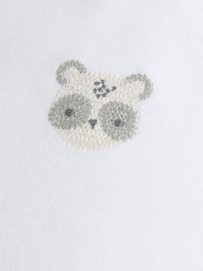 White Long Sleeve Baby Bodysuits 5 Pack image 7