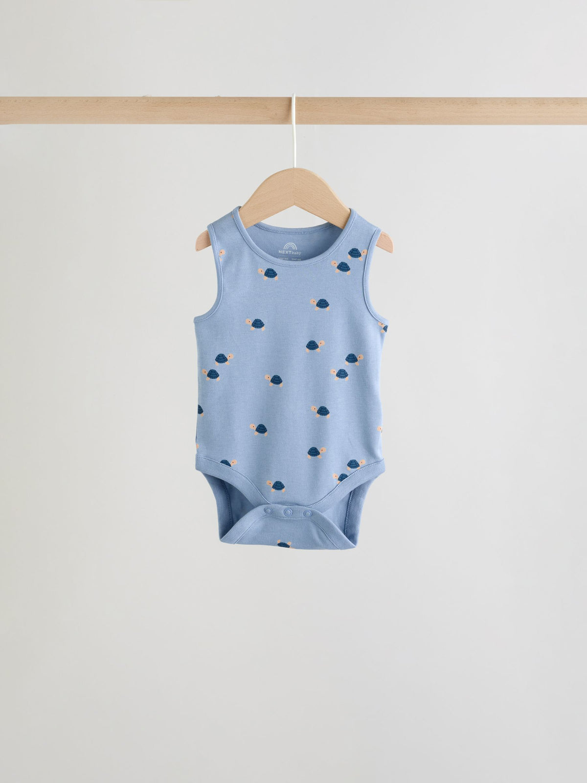 Dsiney Kidz - Teal Blue Miniprint Baby Vests 5 Pack image 6