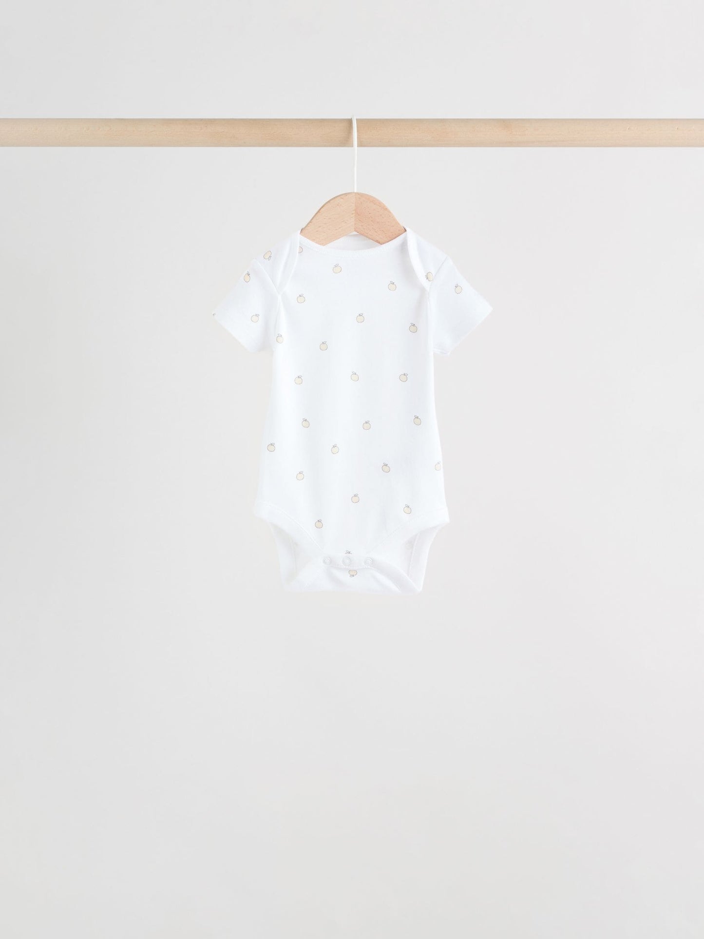 White Short Sleeve Baby Bodysuits 5 Pack image 6