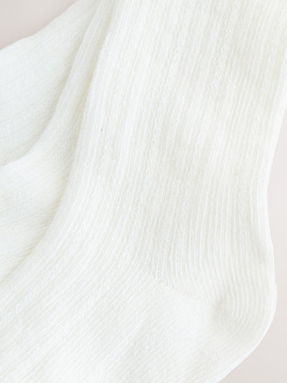 White Baby Socks 3 Pack image 3