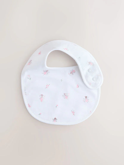 Pink/White Baby Bibs 3 Pack
