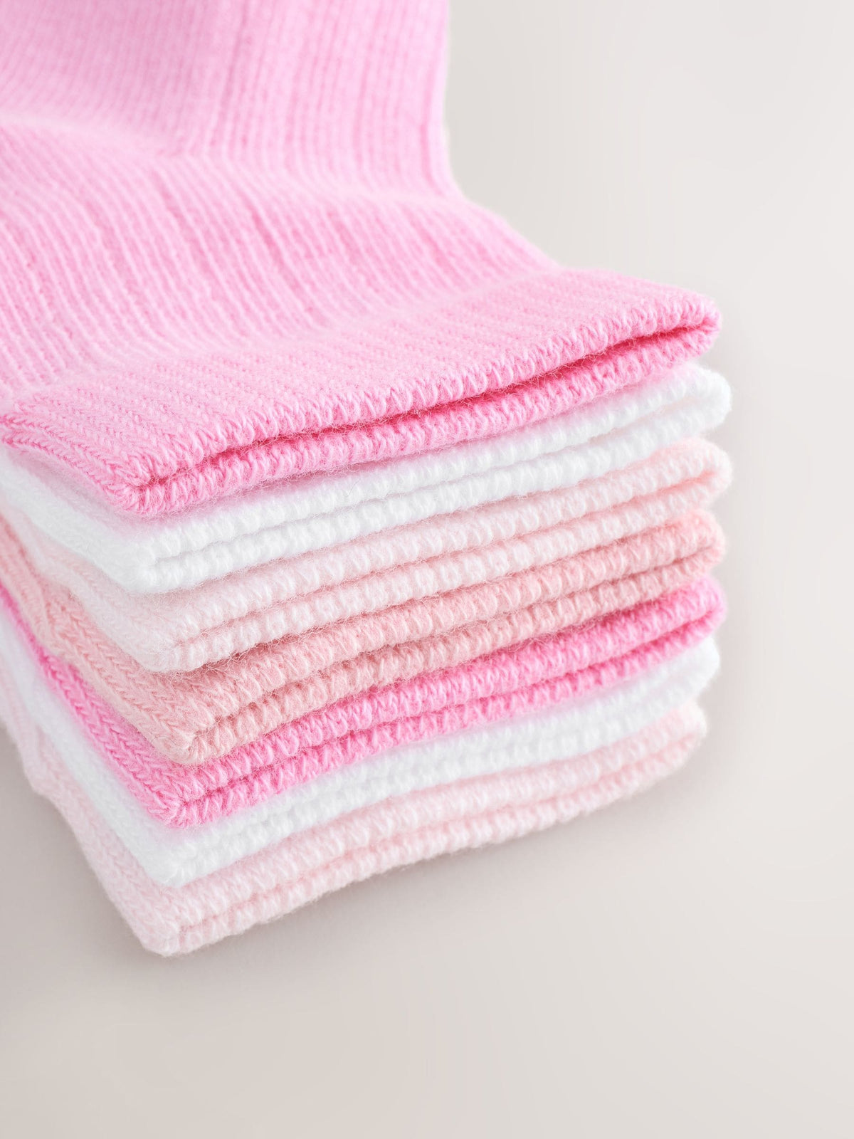 Pink Baby Socks 7 Pack image 2