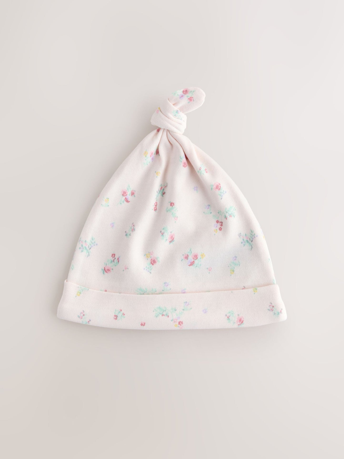 Pink Tie Top Baby Beanie 3 Pack (0-12mths) image 4