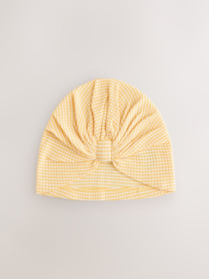 Yellow Baby Turban And Dribble Bib Set 4 Piece (0-18mths) image 2