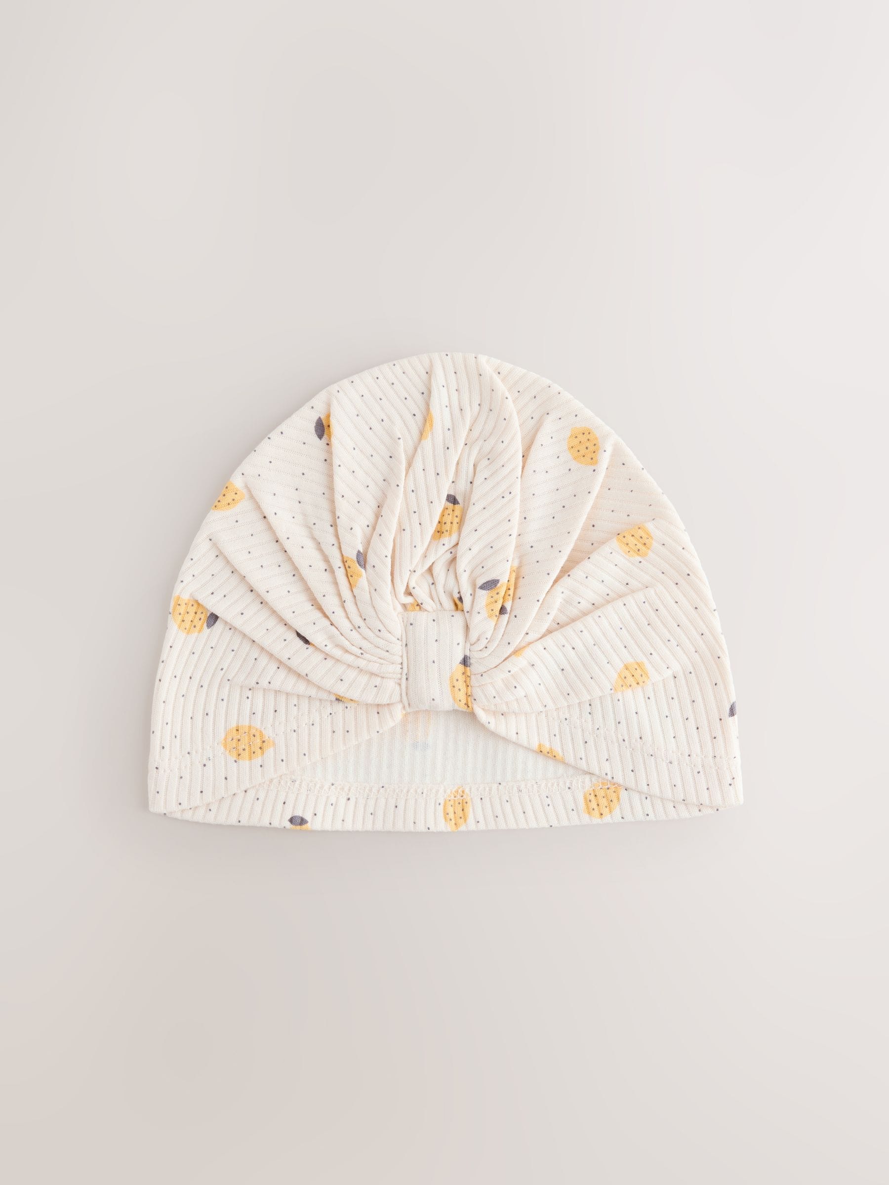 Yellow Baby Turban And Dribble Bib Set 4 Piece (0-18mths) image 3