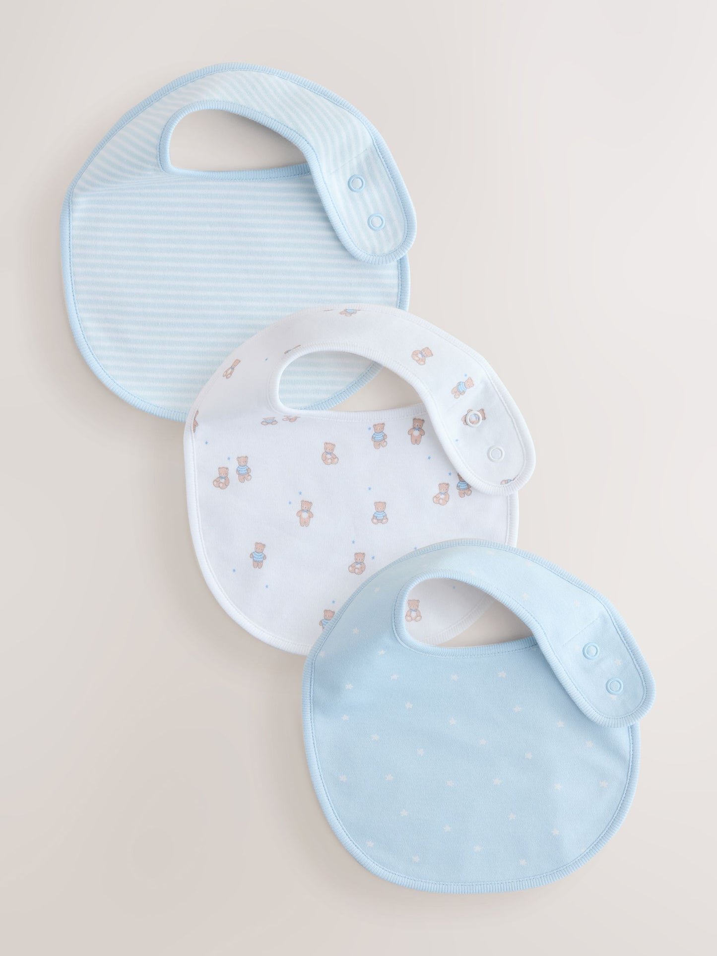 Blue Baby Bibs 3 Pack image 1