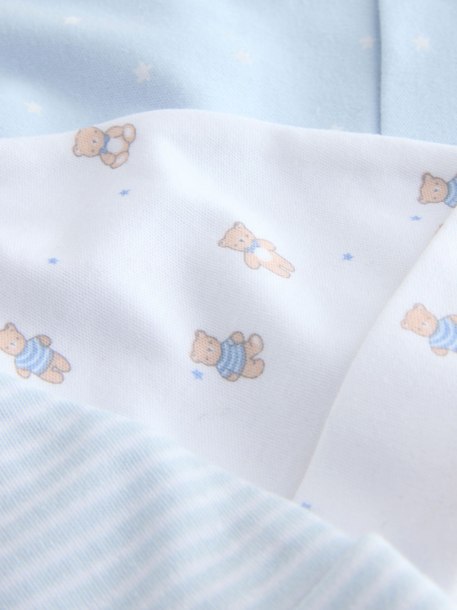 Blue Tie Top Baby Hats 3 Pack (0-12mths) image 5