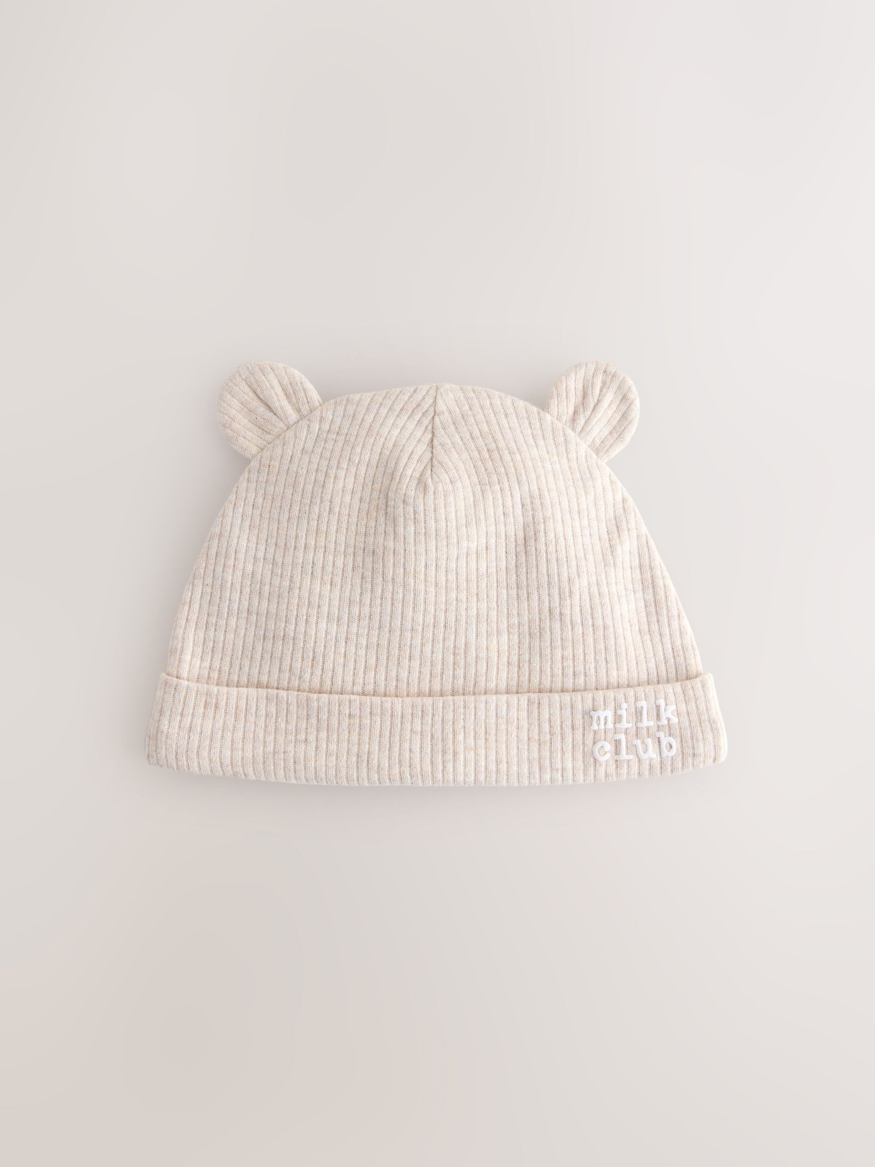 Neutral Milk Club Baby Beanies 3 Pack (0-12mths) image 2