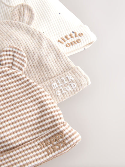Neutral Milk Club Baby Beanies 3 Pack (0-12mths) image 5