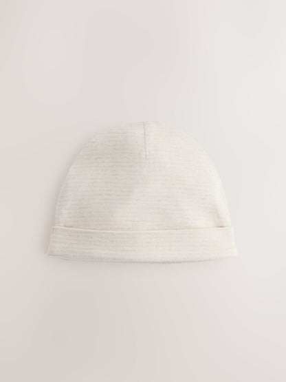 Neutral Hamish Baby Beanies 3 Pack (0-12mths) image 3