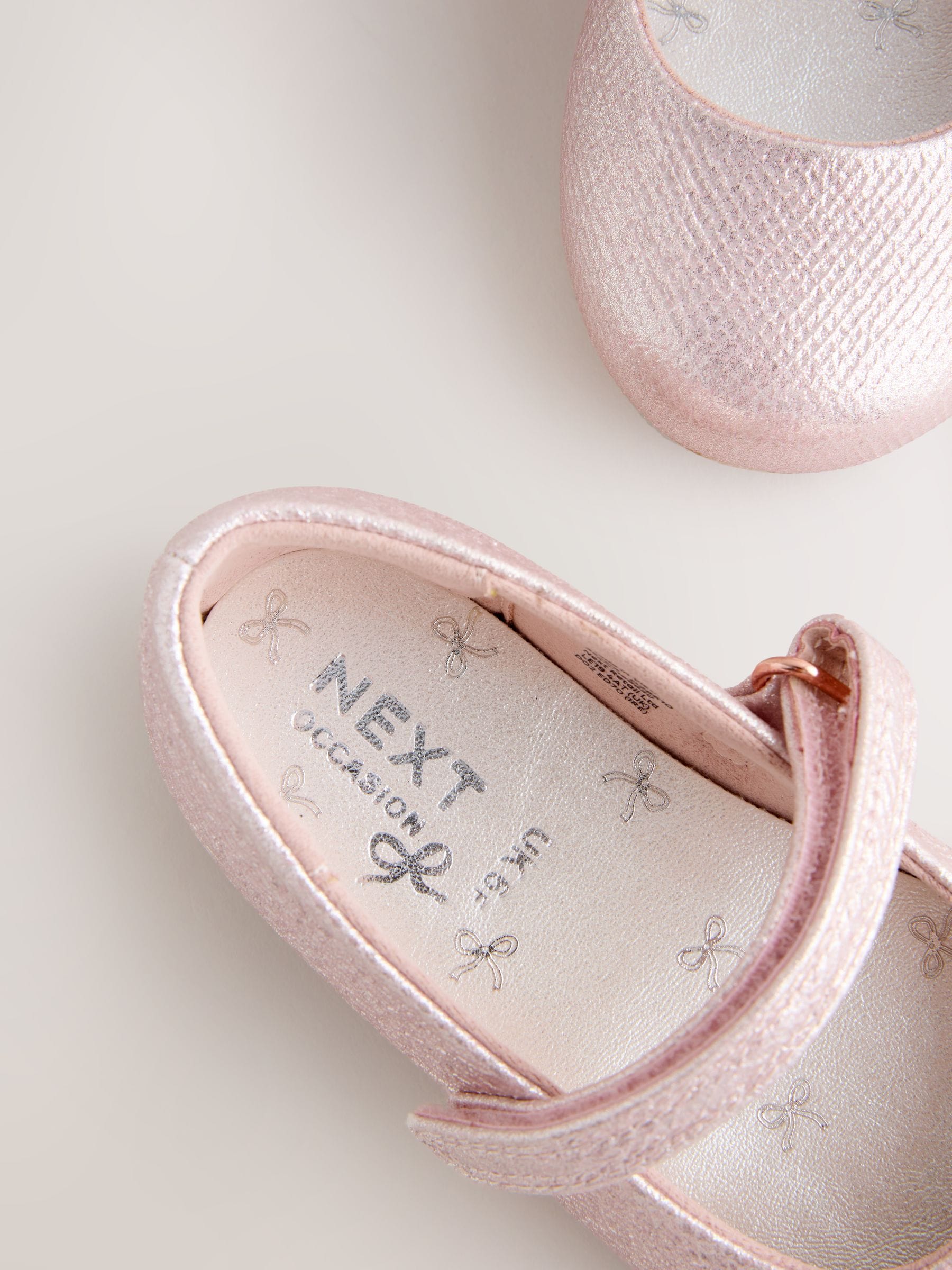Pink Standard Fit (F) Mary Jane Touch Fastening Occasion Shoes image 5