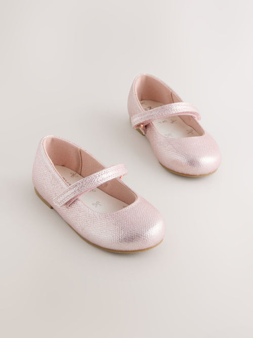 Dsiney Kidz - Pink Standard Fit (F) Mary Jane Touch Fastening Occasion Shoes image 1