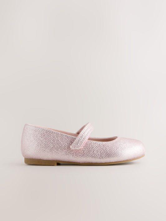 Dsiney Kidz - Pink Wide Fit (G) Mary Jane Touch Fastening Occasion Shoes image 2