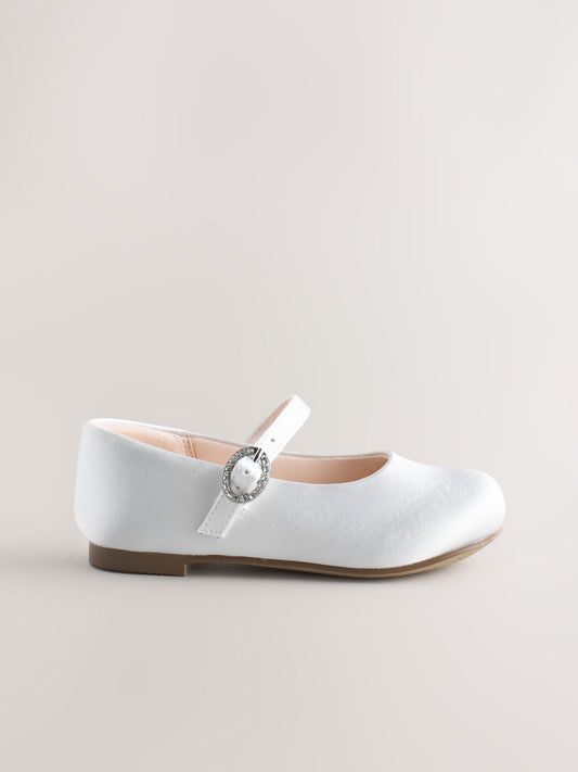 Dsiney Kidz - White Standard Fit (F) Flower Girl Occasion Mary Jane Shoes image 2