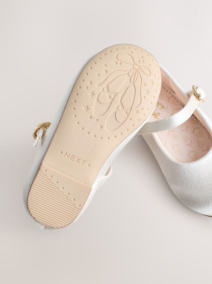 Ivory Standard Fit (F) Flower Girl Occasion Mary Jane Shoes image 4