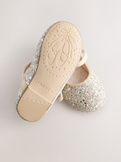 Champagne Gold Standard Fit (F) Flower Girl Occasion Mary Jane Shoes image 5