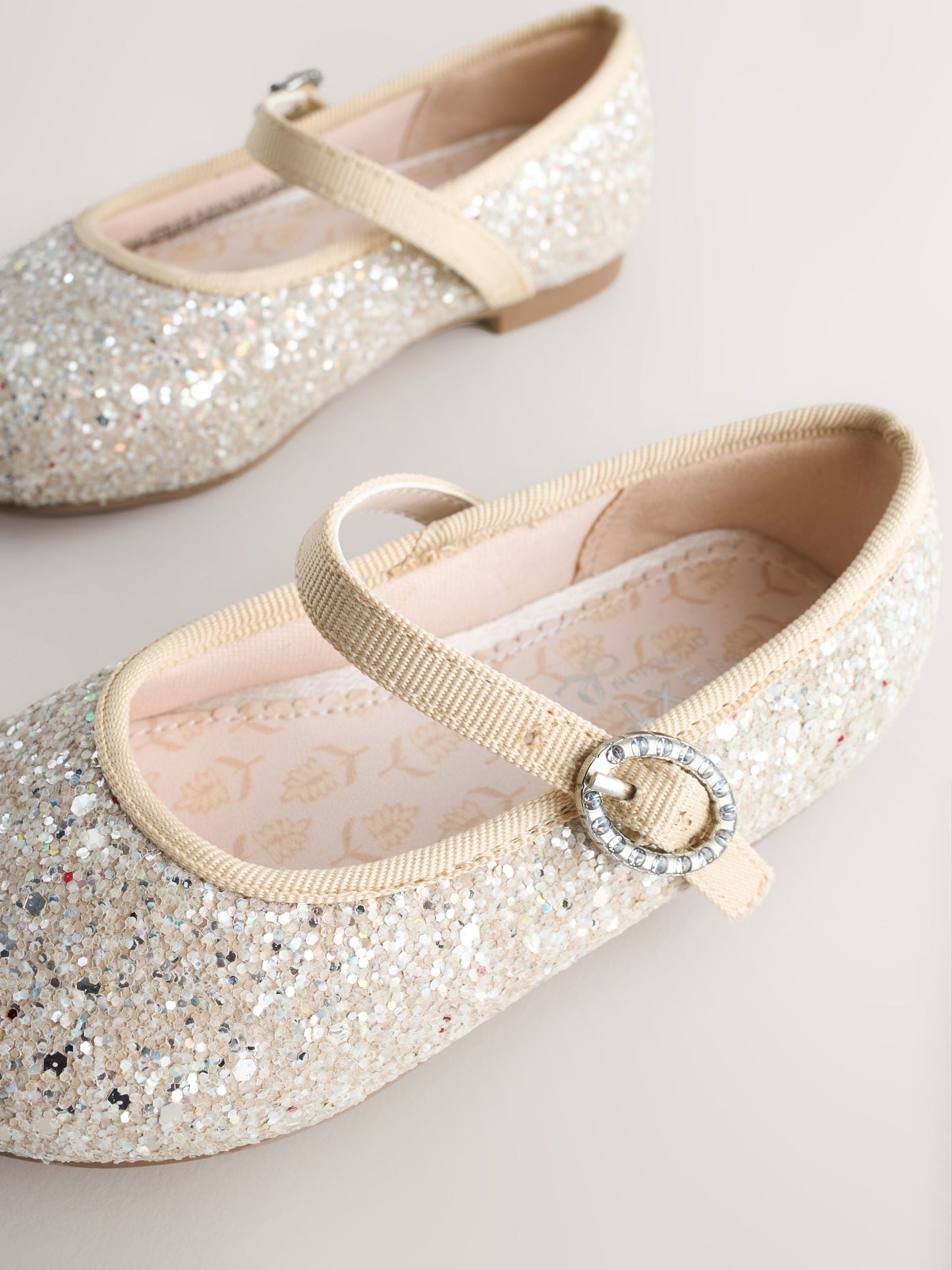 Champagne Gold Standard Fit (F) Flower Girl Occasion Mary Jane Shoes image 6