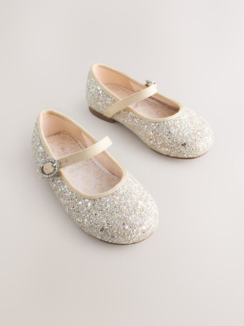 Dsiney Kidz - Champagne Gold Standard Fit (F) Flower Girl Occasion Mary Jane Shoes image 1