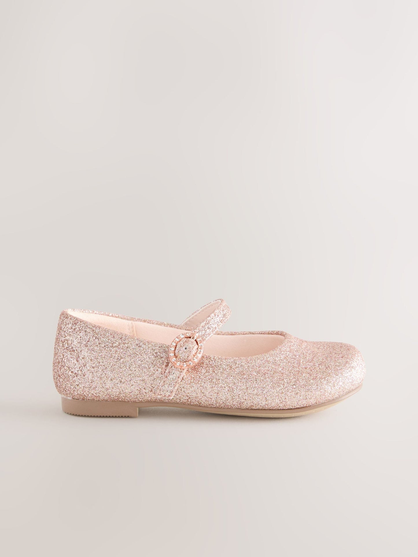 Pink Glitter Standard Fit (F) Flower Girl Occasion Mary Jane Shoes image 3